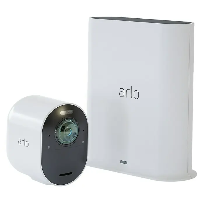 Arlo Ultra Überwachungskamera-Set - 4K Ultra HD/HDR, Erfassungswinkel: 180 °, Mit 1 Kamera - Vorderansicht