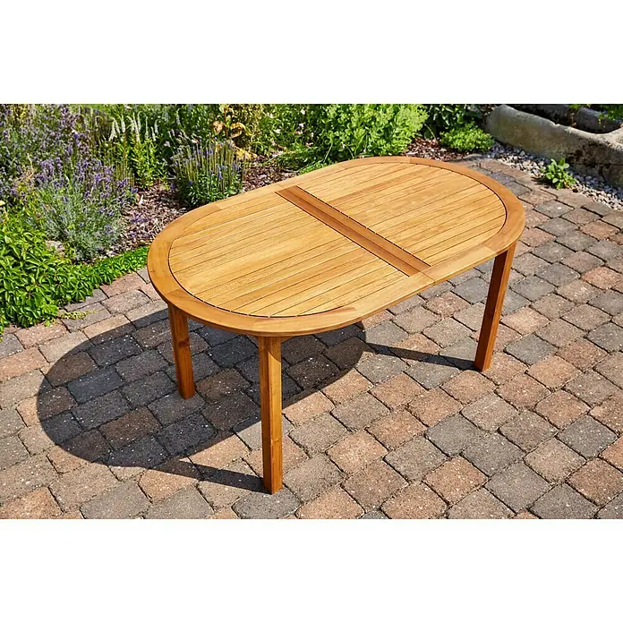 Sunfun Diana Vrtni stol - D x Š: 150 x 90 cm, Akacija, Smeđe boje, Na izvlačenje