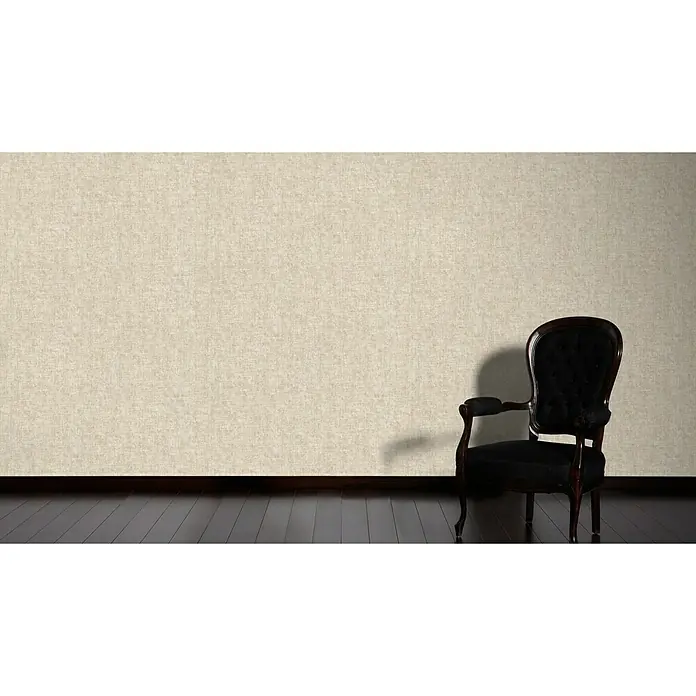 AS Creation Greenery Vliestapete Borneo - Beige, Uni, 10,05 x 0,53 m - Stimmungsaufnahme