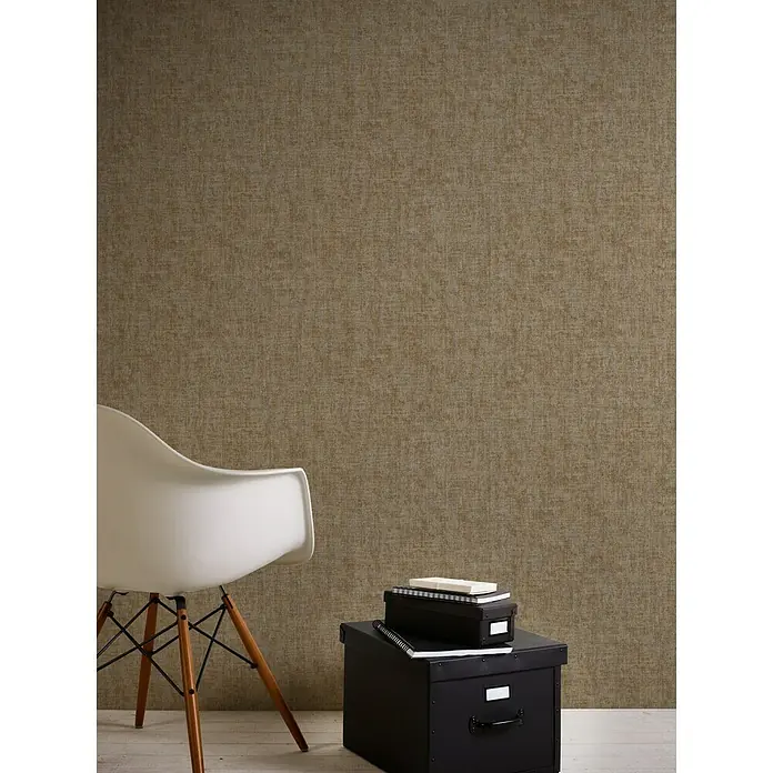 AS Creation Greenery Vliestapete Borneo - Braun, Uni, 10,05 x 0,53 m - Stimmungsaufnahme