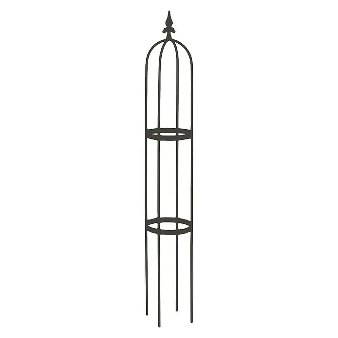 Rankhilfe Obelisk Oscar - Schwarz, Höhe: 130 cm - Vorderansicht