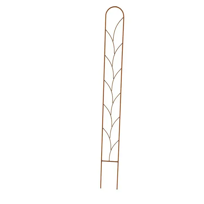 Zierspalier - Höhe: 150 cm, Rost - Vorderansicht