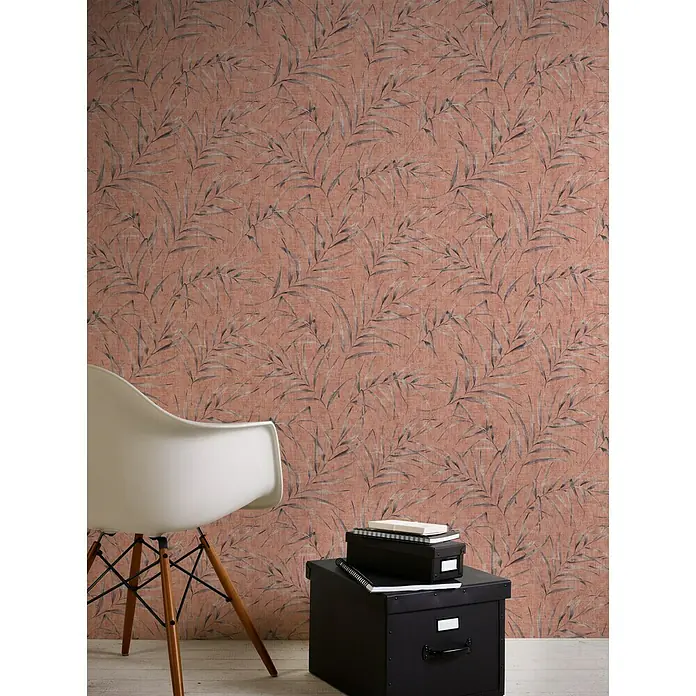 AS Creation Greenery Vliestapete Farnranke - Rot, Floral, 10,05 x 0,53 m - Stimmungsaufnahme