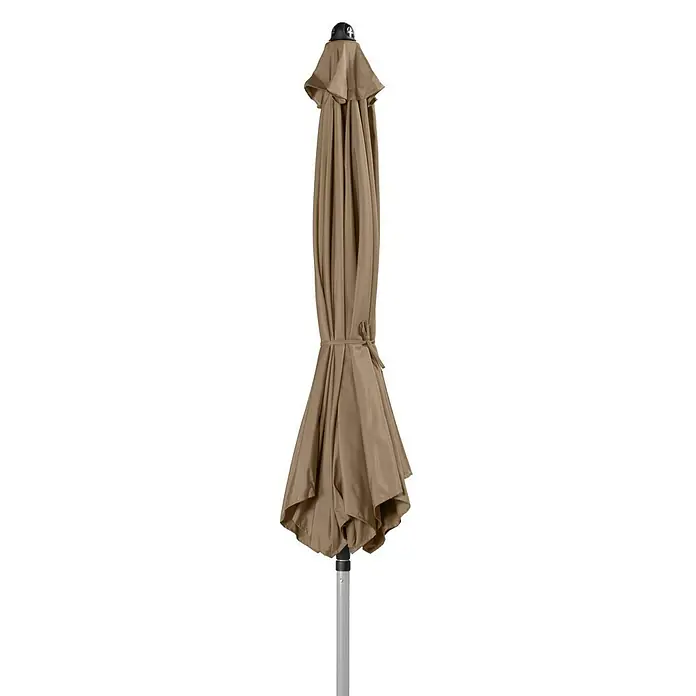 Doppler Active Kurbelschirm Auto Tilt - Greige, Durchmesser: 280 cm - Vorderansicht