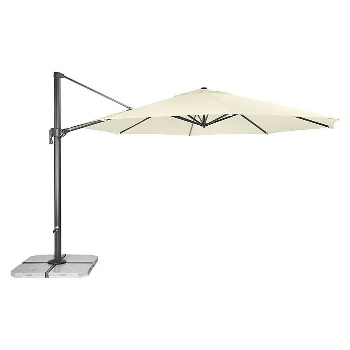 Derby Ravenna Pendelschirm Ravenna - Natur, Durchmesser: 392 cm - Vorderansicht