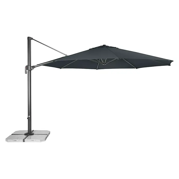 Derby Ravenna Pendelschirm Ravenna - Anthrazit, Durchmesser: 392 cm - Vorderansicht