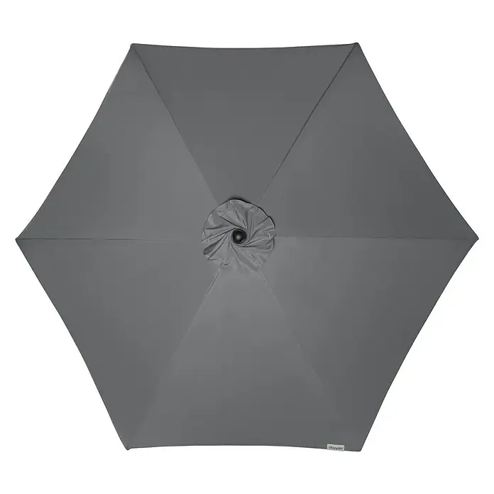 Doppler Sonnenschirm Active Teleskop - Anthrazit, Durchmesser: 333 cm - Ansicht von oben