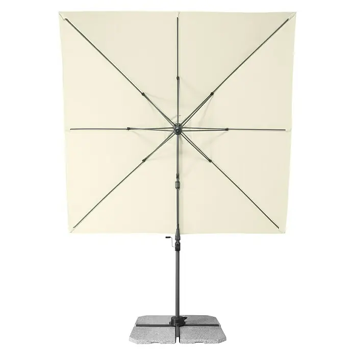 Derby Ravenna Pendelschirm Ax - Natur, L x B: 268 x 268 cm - Ansicht von unten