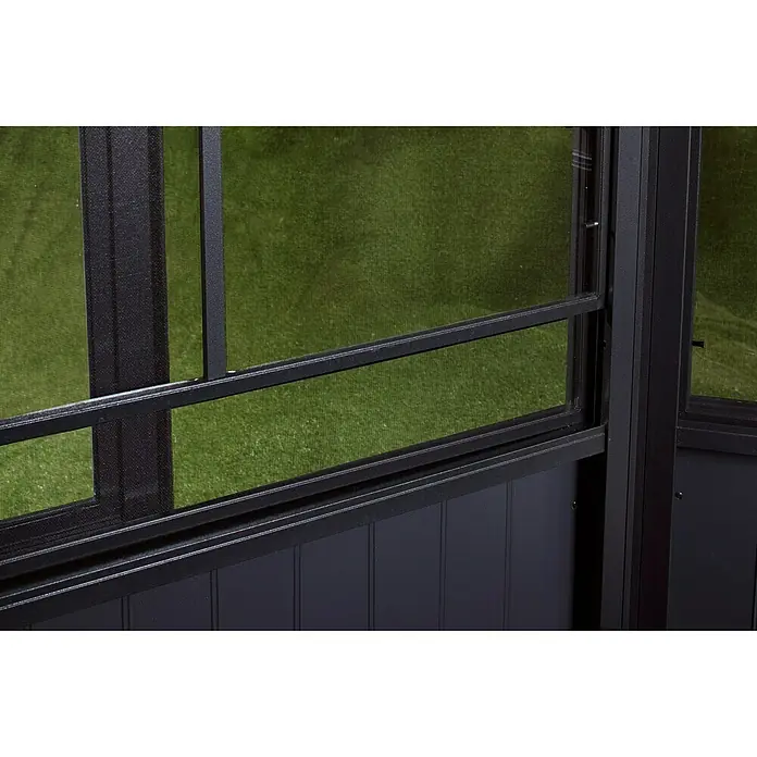 Sojag Pavillon Charleston 12 x 12 - L x B x H: 384 x 384 x 281 mm, Anthrazit, 8-Eck-Dach - Detailaufnahme