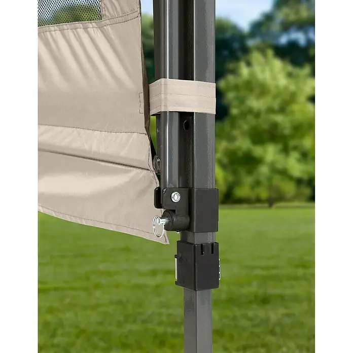 ShelterLogic Faltpavillon QUIK Shade Summit - L x B x H: 300 x 300 x 300 cm, Taupe - Detailaufnahme