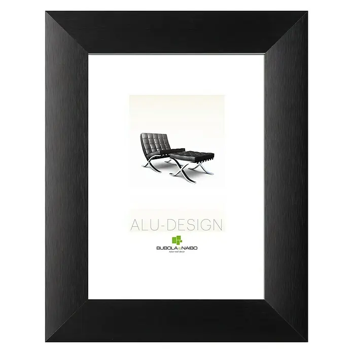 Bubola & Naibo Bilderrahmen Alu-Design II - Silber, 60 x 80 cm, Aluminium - Vorderansicht
