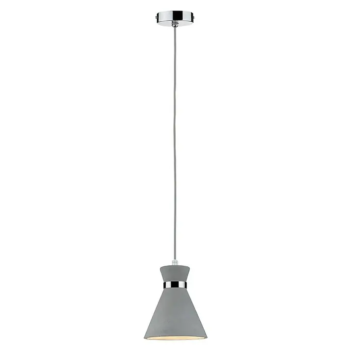 Paulmann Pendelleuchte Verve - 20 W, Chrom, Grau, Höhe: 110 cm - Vorderansicht