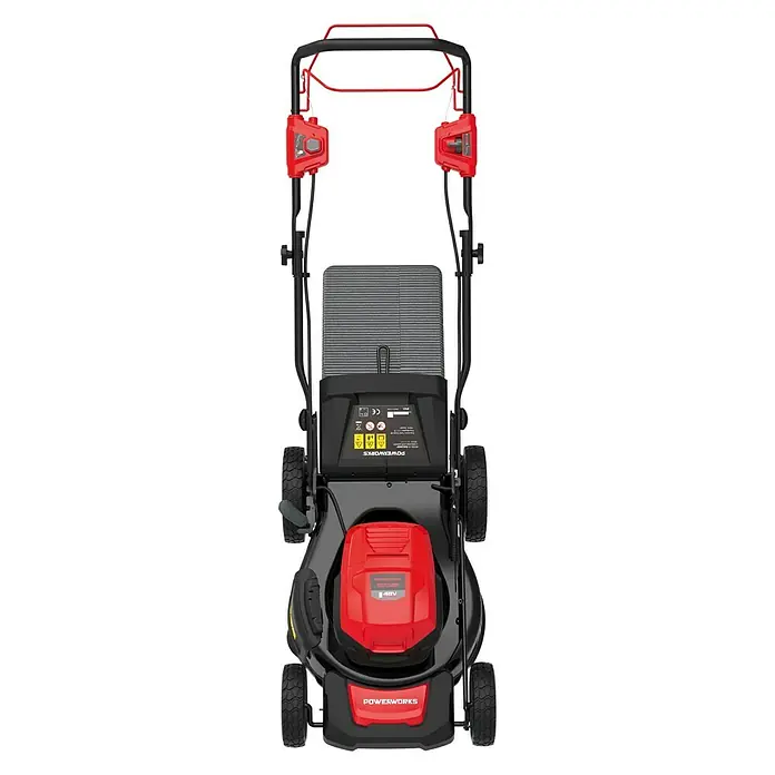 Powerworks Cortacésped de batería PD48LM46SPK4 - 48 V, Iones de litio, 4 Ah, 1 batería, Ancho de corte: 46 cm