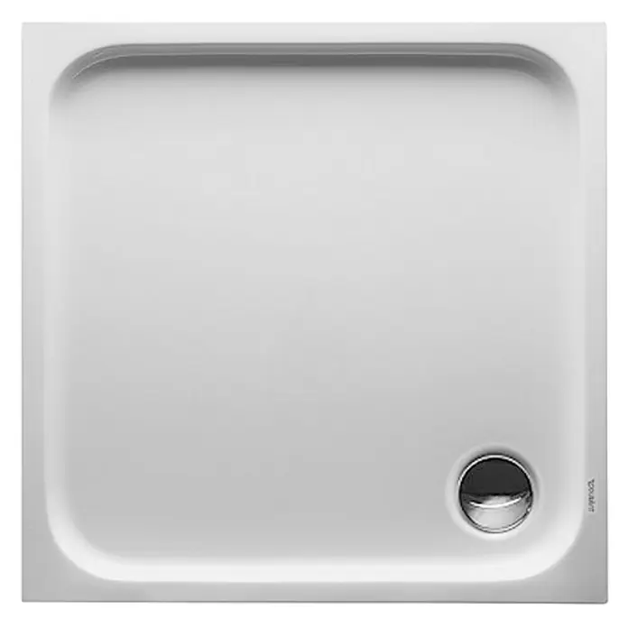 Duravit D-Code Duschwanne - L x B: 80 x 80 cm, Kunststoff, Weiß, Mit Antirutsch-Oberfläche, Quadratisch - Ansicht von oben