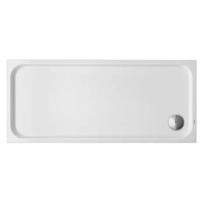 Duravit D-Code Duschwanne - L x B: 160 x 70 cm, Kunststoff, Weiß, Mit Antirutsch-Oberfläche, Rechteckig - Ansicht von oben