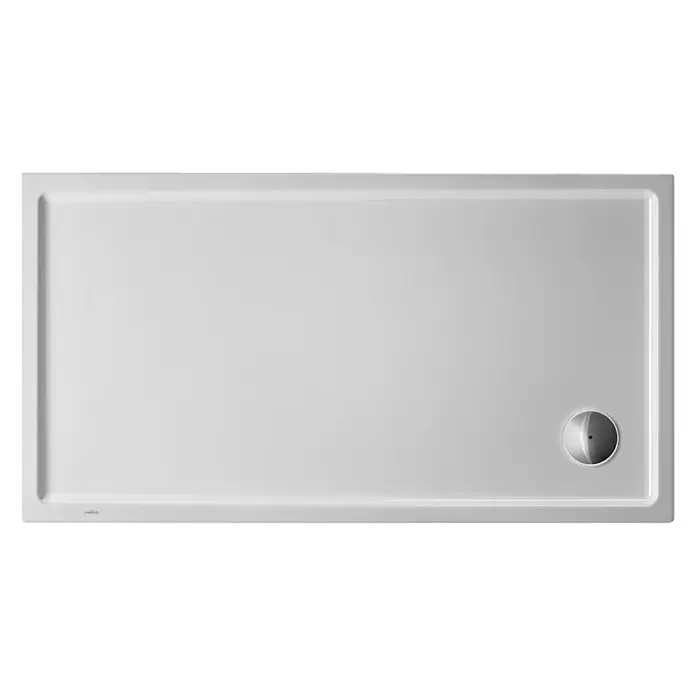 Duravit Duschwanne Starck Slimline - L x B: 140 x 90 cm, Kunststoff, Weiß, Mit Antirutsch-Oberfläche - Ansicht von oben