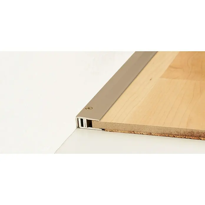 LOGOCLIC Završni profil - Mat plemeniti čelik, 0,9 m x 21 mm, Vrsta montaže: Vijci - Detaljan prikaz