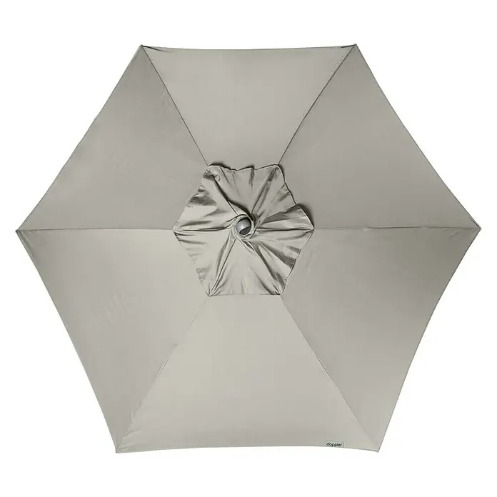 Doppler Expert Kurbelschirm Auto Tilt - Hellgrau, Durchmesser: 280 cm - Ansicht von oben