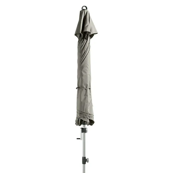 Doppler Expert Kurbelschirm Auto Tilt - Hellgrau, Durchmesser: 280 cm - Vorderansicht