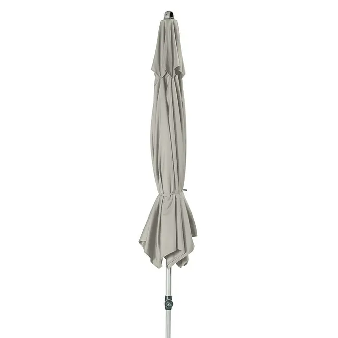 Doppler Expert Kurbelschirm Auto Tilt - Hellgrau, Durchmesser: 320 cm - Vorderansicht
