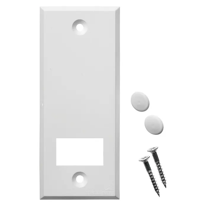 Schellenberg Abdeckplatte Standard - Weiß, Lochabstand: 105 mm, Gurtbreite: 23 mm
