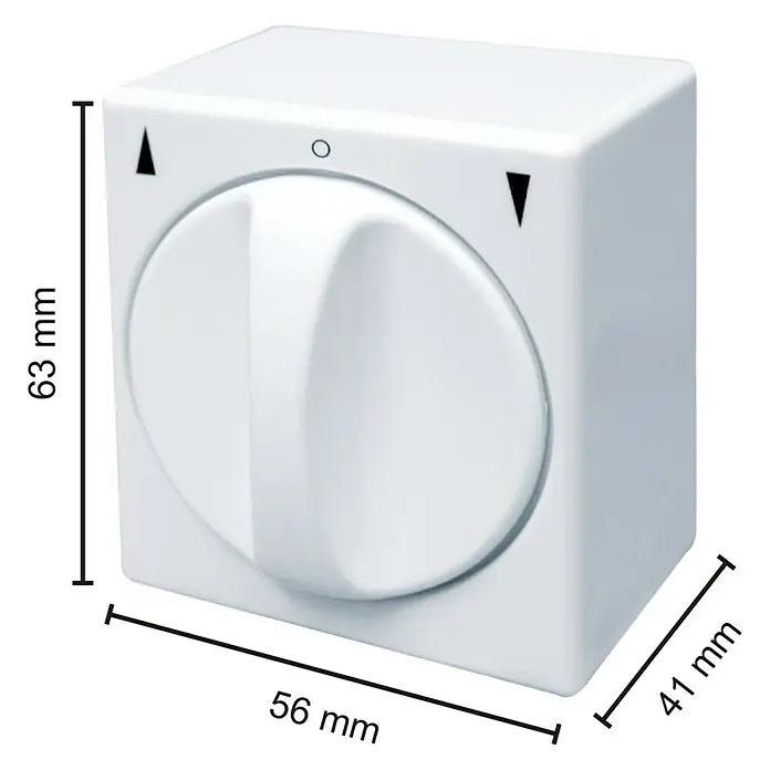 Schellenberg Rollladenschalter - 56 x 63 x 41 mm, Aufputz, Weiß