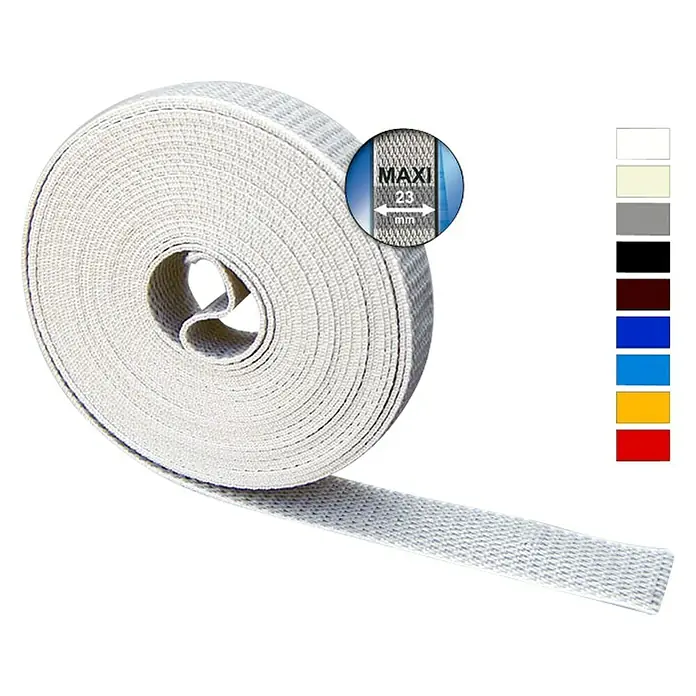 Schellenberg Rollladengurt Maxi - Grau, Länge: 6 m, Gurtbreite: 23 mm