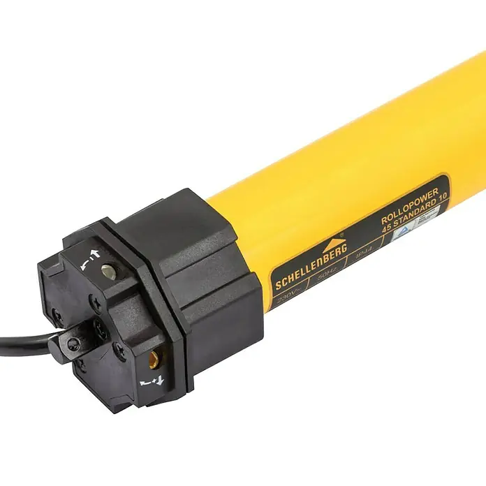 Schellenberg Rohrmotor Maxi Standard 10 - Max. Rollladenfläche: 4,2 m² bei Kunststoffrollläden, Einbaulänge: 500 mm, Zugkraft: 20 kg - Vorderansicht