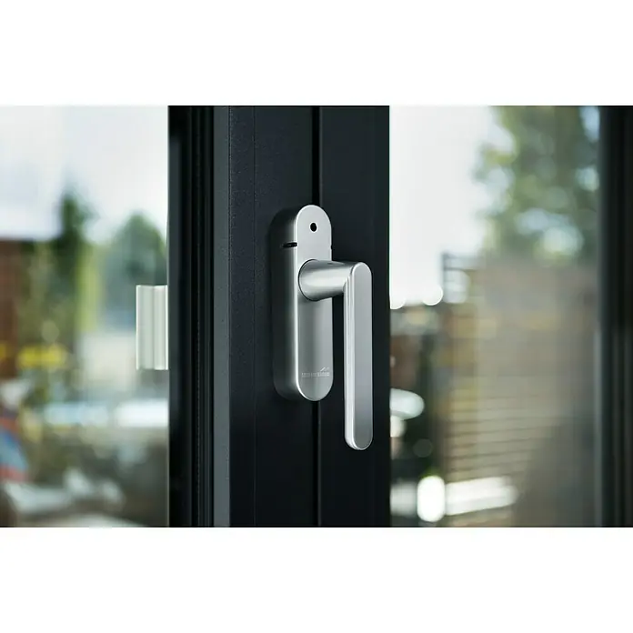 Schellenberg Smart Home Funk-Alarmgriff - DIN Anschlag: Links/Rechts, Silber