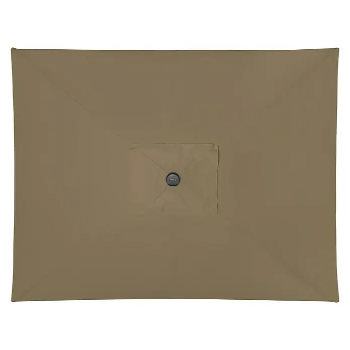 Derby Basic Lift Sonnenschirm Neo - Greige, L x B: 240 x 200 cm - Ansicht von oben