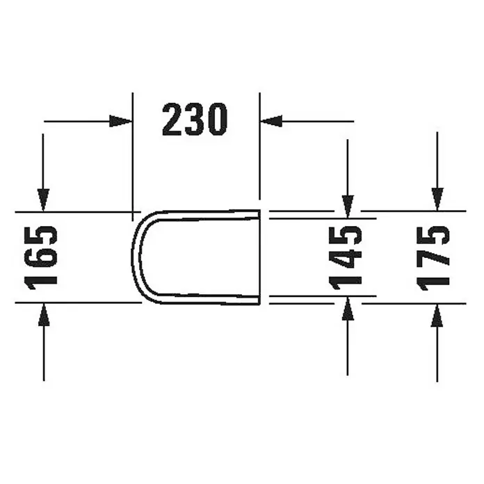 Duravit DuraStyle Waschbecken-Halbsäule - Ohne Beschichtung, Keramik, Weiß, Passend für: Duravit DuraStyle Waschbecken - Vorderansicht