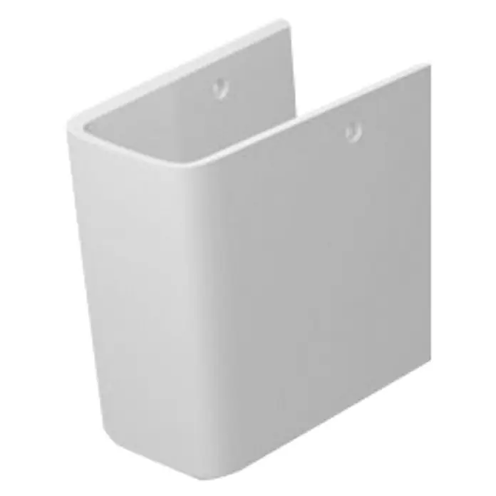 Duravit ME by Starck Waschtisch-Halbsäule - Ohne Beschichtung, Keramik, Weiß, Passend für: Duravit ME by Starck Waschtische - Vorderansicht