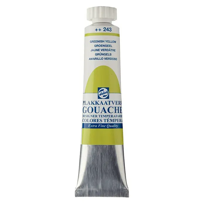 Talens Pintura gouache - Amarillo verdoso, 20 ml, Mate