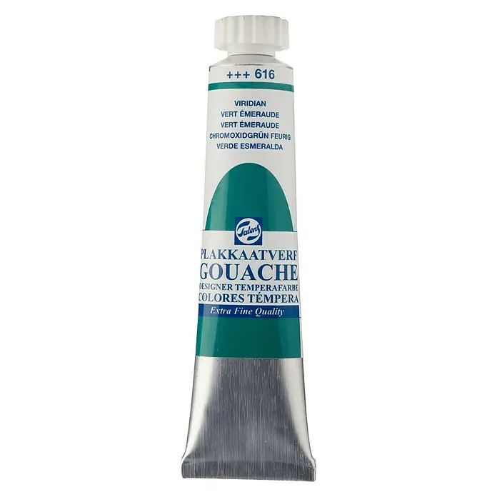 Talens Pintura gouache - Verde esmeralda, 20 ml, Mate
