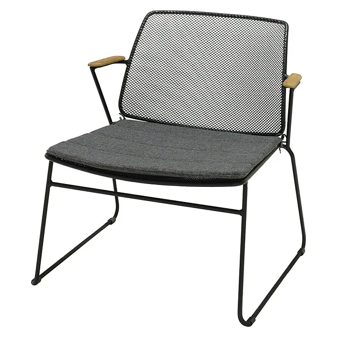 SENSUM Gartensessel Öje - B x T x H: 70 x 74 x 76 cm, Anthrazit, Stapelbar
