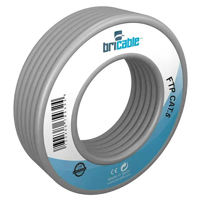 Bricable Cable de red FTP - Largo: 10 m, Gris