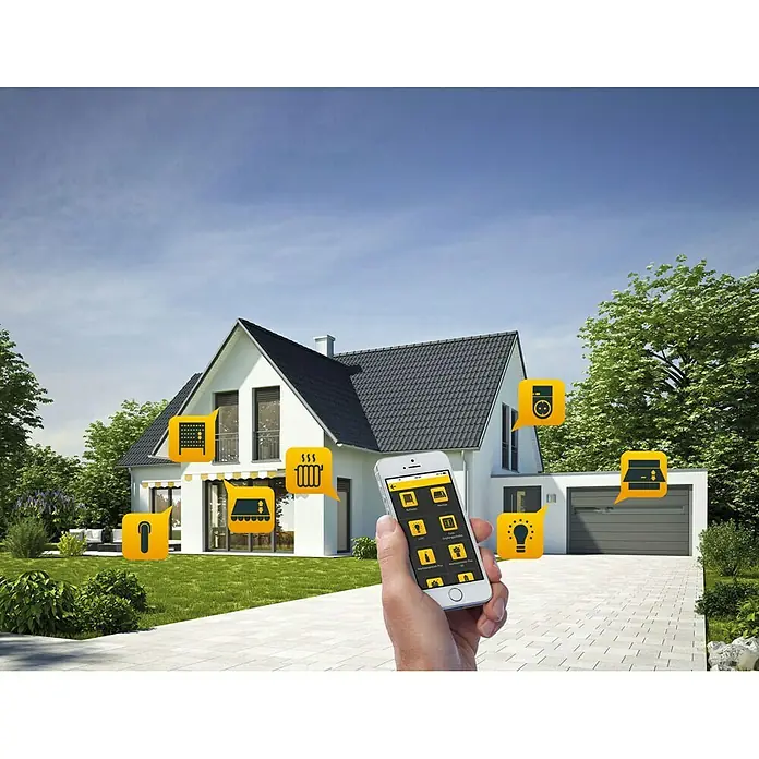 Schellenberg Smart Home Funk-Steuerzentrale SH1 - Reichweite ca.: 150 m (Freifeld), Weiß