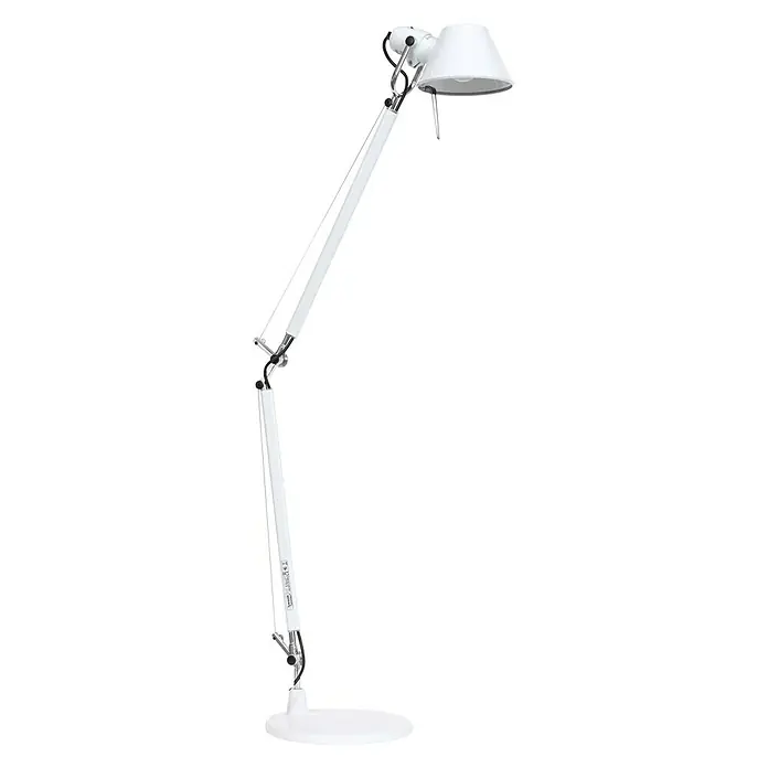 Artemide Tischleuchte Tolomeo - 77 W, Weiß, Silber, Weiß, E27 - Vorderansicht