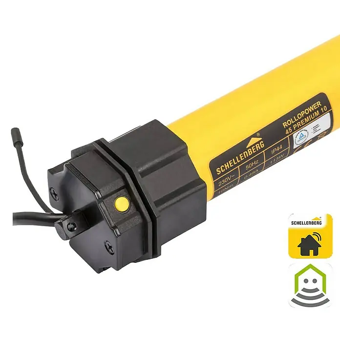 Schellenberg Funk-Rohrmotor Maxi Premium 10 - Max. Rollladenfläche: 4,2 m² bei Kunststoffrollläden, Einbaulänge: 535 mm, Zugkraft: 20 kg