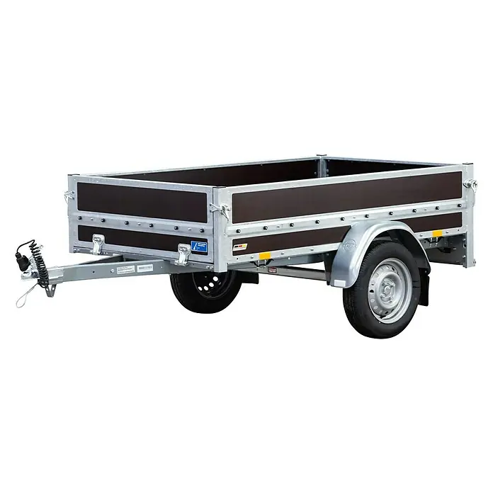 Stema Anhänger WOODOXX 750 - Nutzlast: 584 kg, Einachser, Kasteninnenmaß: 201 x 115 x 40 cm, Ungebremst - Vorderansicht