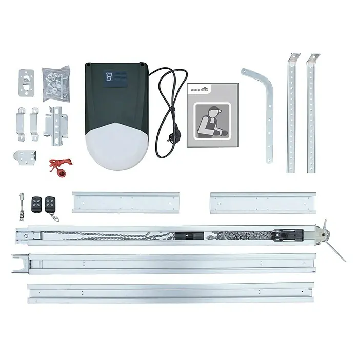 Schellenberg Smart Home Garagentorantrieb Smart Drive 10 Premium - Torfläche: Max. 10 m², Zugkraft: Max. 600 N
