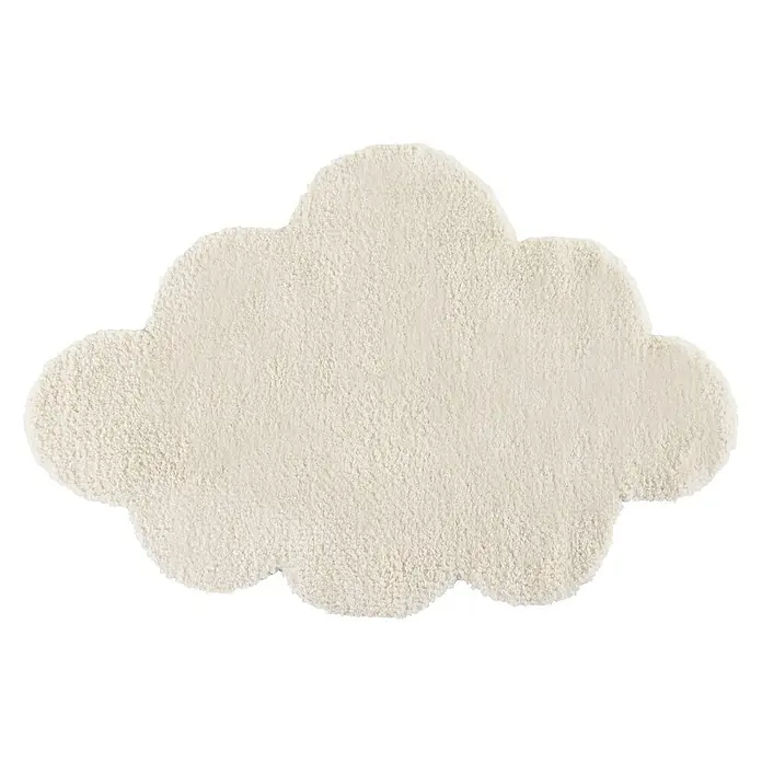 Alfombra Nube - Blanco, 90 x 60 cm, 100% poliéster microfibra