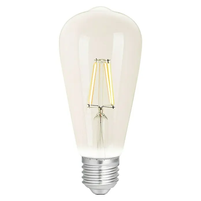 WiZ LED-Leuchtmittel - E27, 7 W, Transparent, ST64, 650 lm