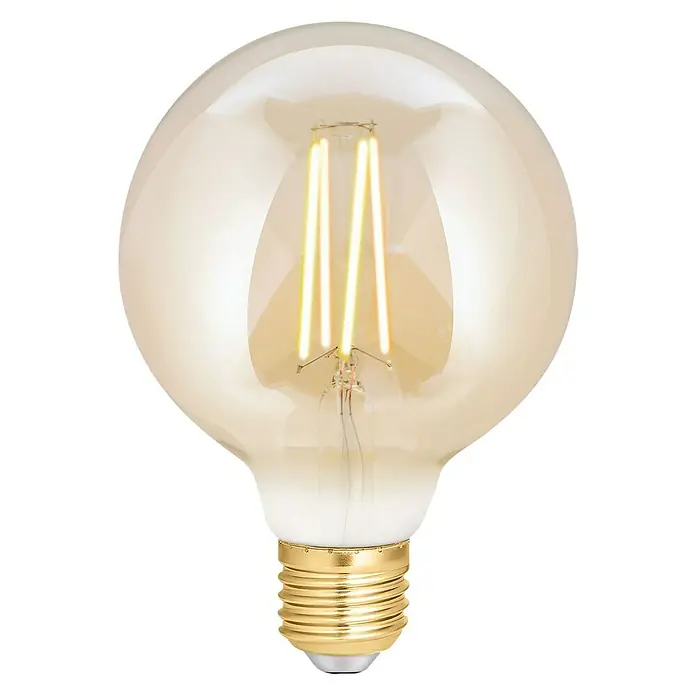 WiZ LED-Leuchtmittel - E27, 7 W, Bernstein, G95, 650 lm