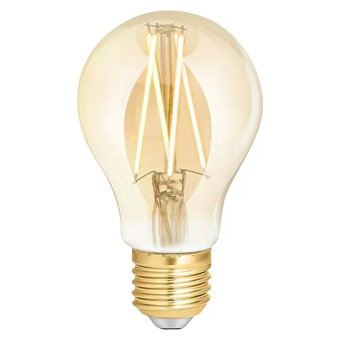 WiZ LED-Leuchtmittel - E27, 7 W, Bernstein, A60, 650 lm