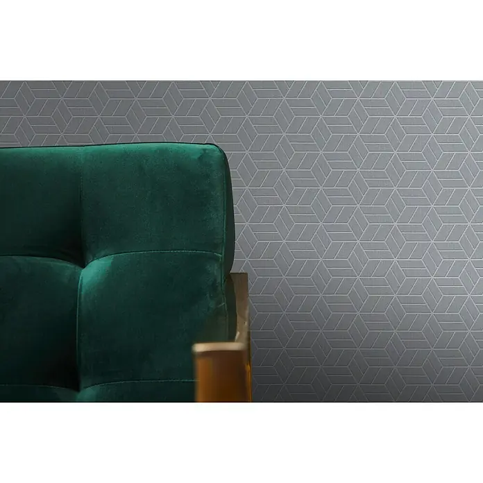 AS Creation Metropolitan Stories Vliestapete Lizzy - Grau, 3D-Optik, 10,05 x 0,53 m - Stimmungsaufnahme