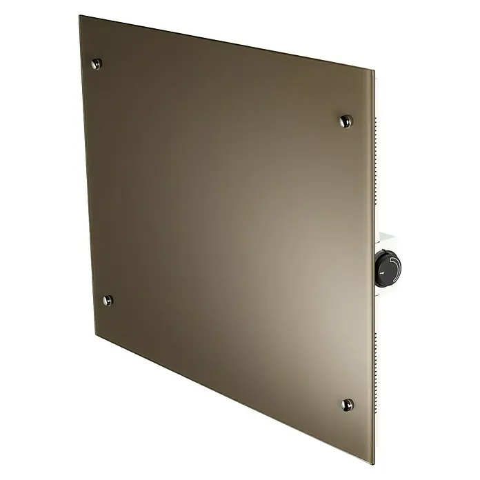 Admiral Infrarot-Glasheizkörper - 70 x 55 cm, 500 W, Beige/Grau - Ansicht von oben