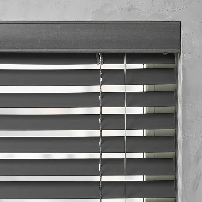 Jalousie - B x H: 180 x 175 cm, Anthrazit - Detailaufnahme