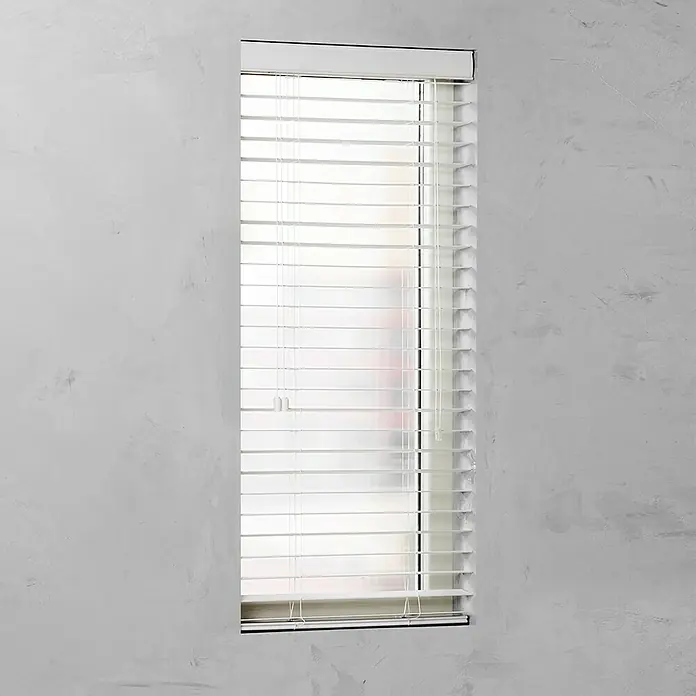 Jalousie - B x H: 120 x 240 cm, Weiß - Vorderansicht