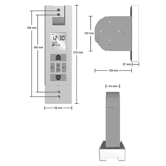 Schellenberg Rollladen-Gurtwickler Rollo Drive 65 Plus - Zugkraft: 45 kg, Gurtbreite: 23 mm, Unterputz